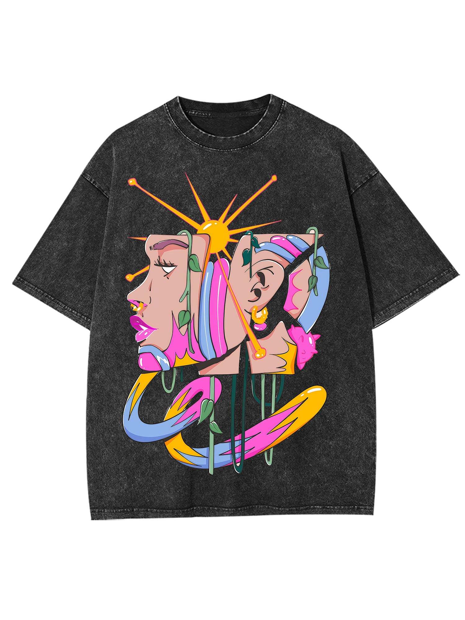 Bright Washed Tshirt-ClassyOutlaw Sale