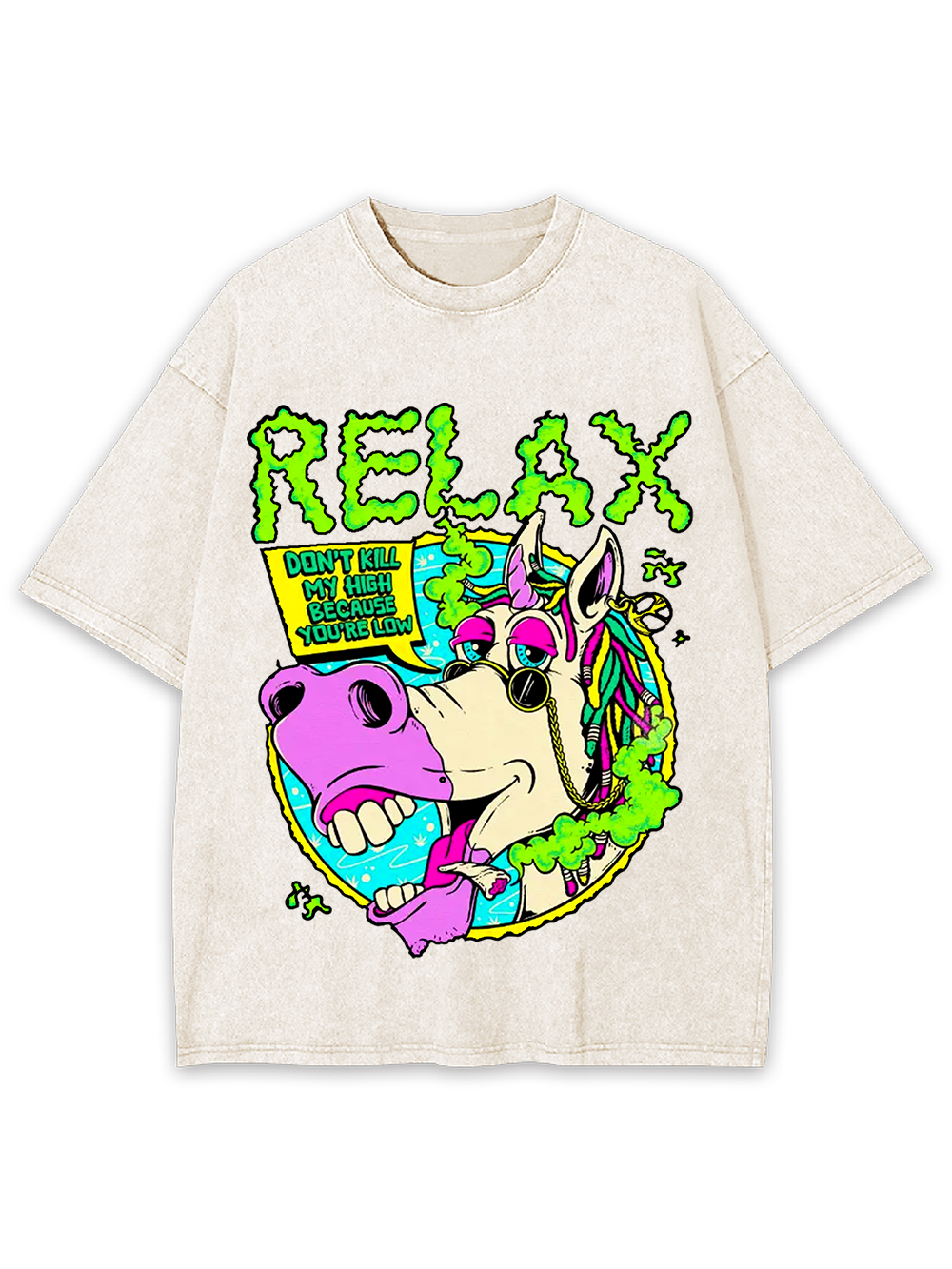 Relax and Stay High Washed Tshirt