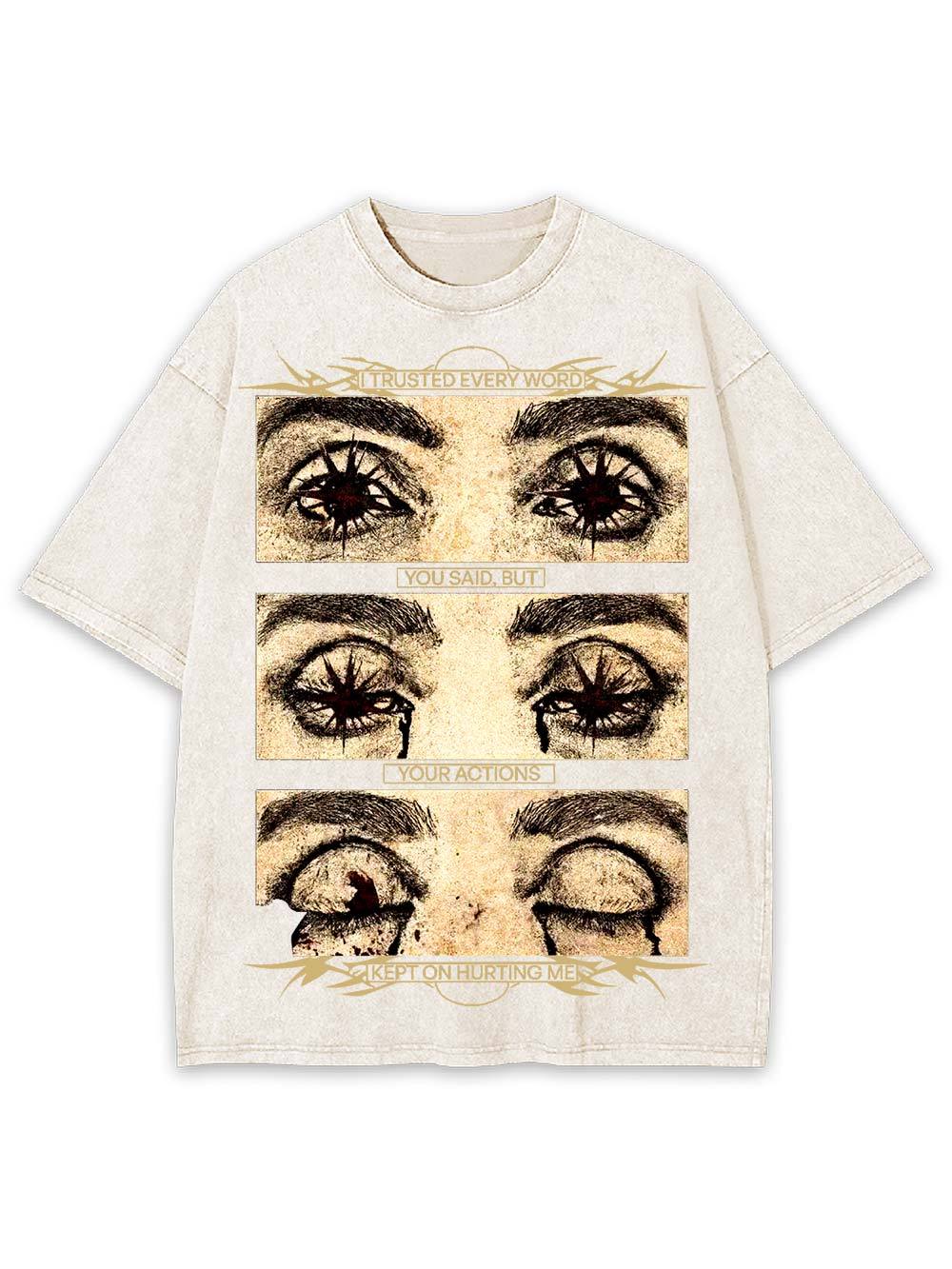 Broken Trust Chronicles Washed Tshirt-ClassyOutlaw Sale