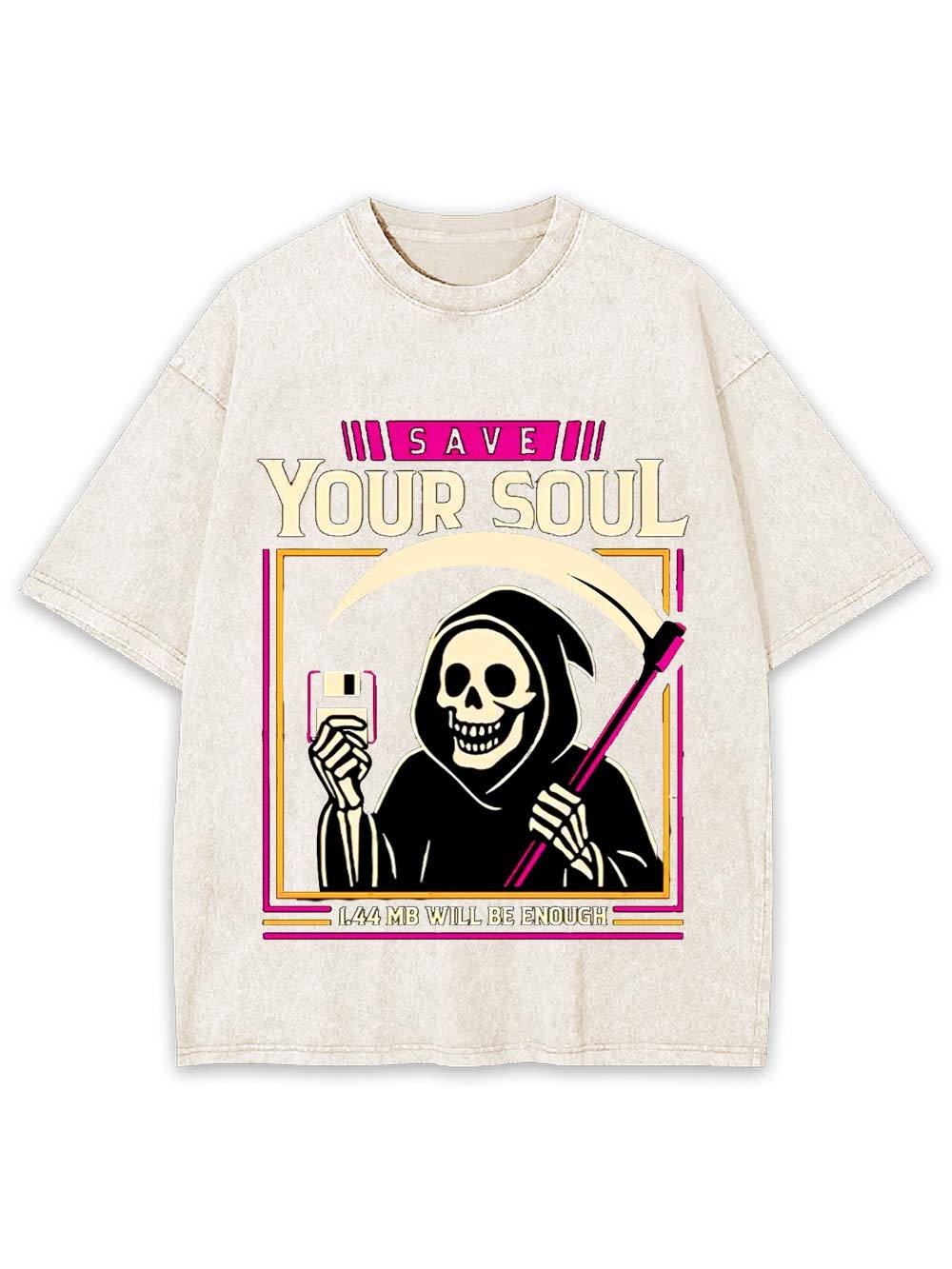 Save Your Soul Washed Tshirt