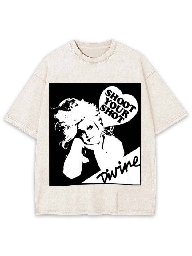 Shoot Your Shot Washed Tshirt