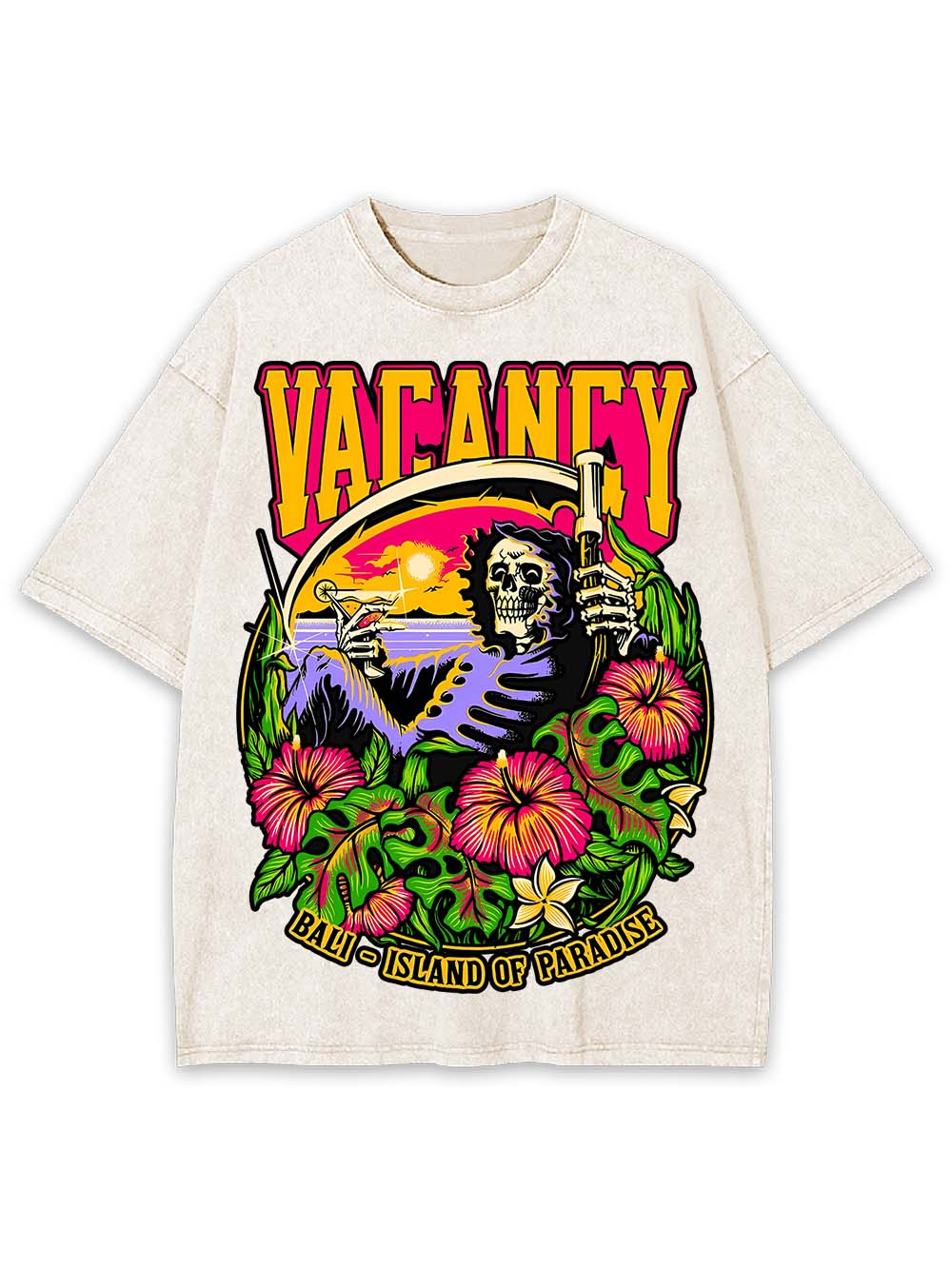 VACANCY IN PARADISE WASHED TSHIRT
