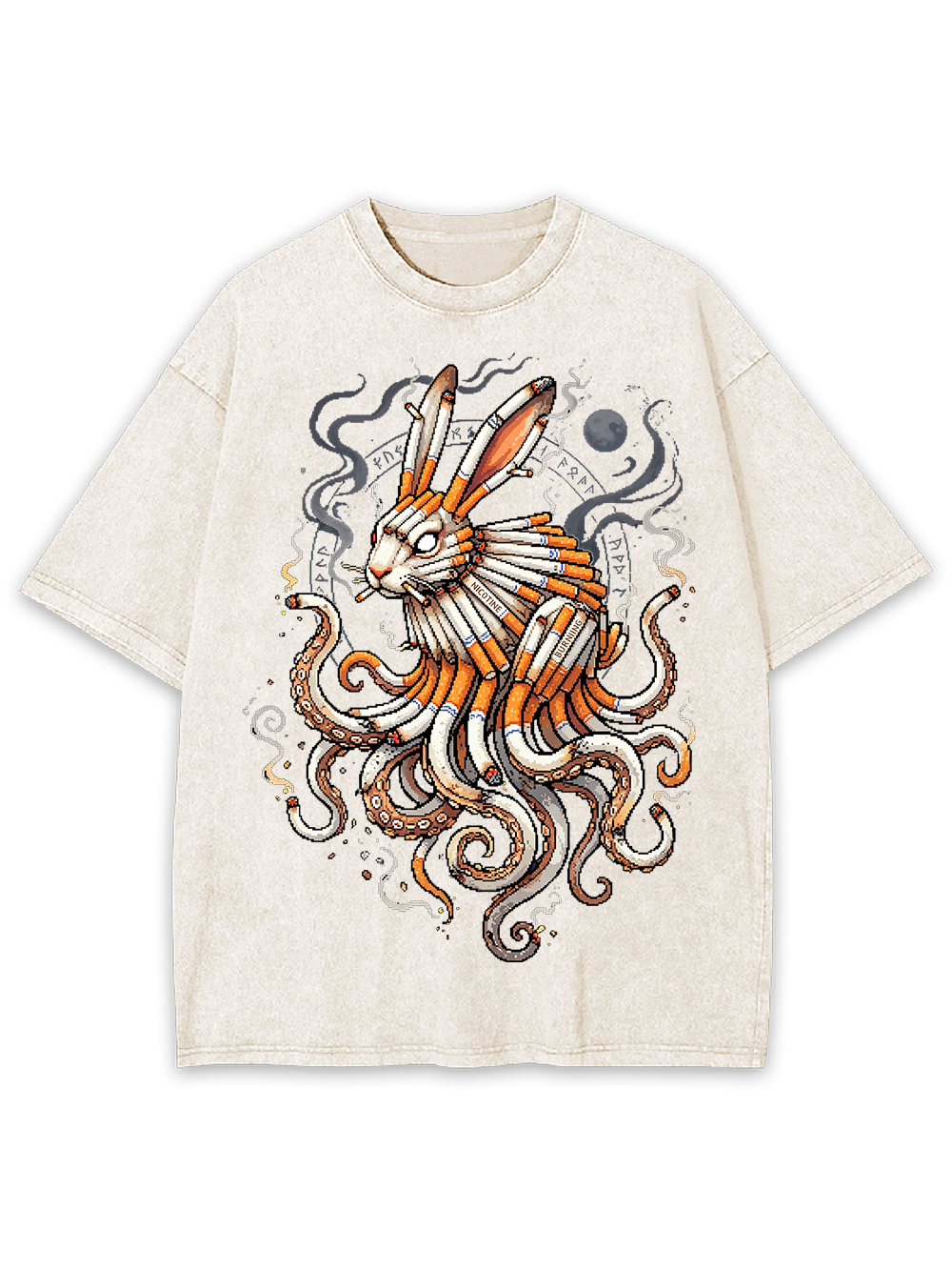 Smokeborn Hare Washed Tshirt
