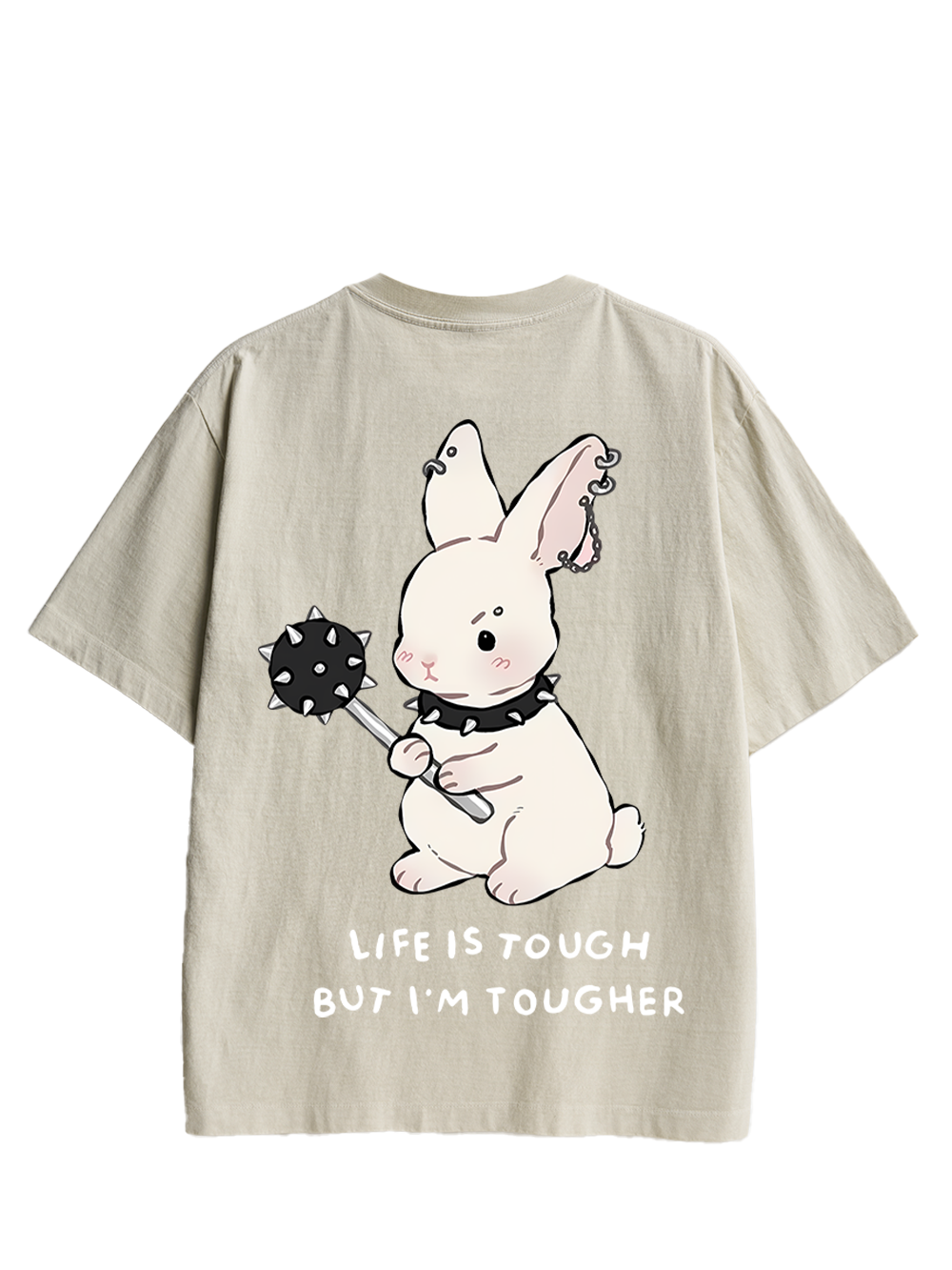 Tough Bunny Double Sided Print Washed TShirt