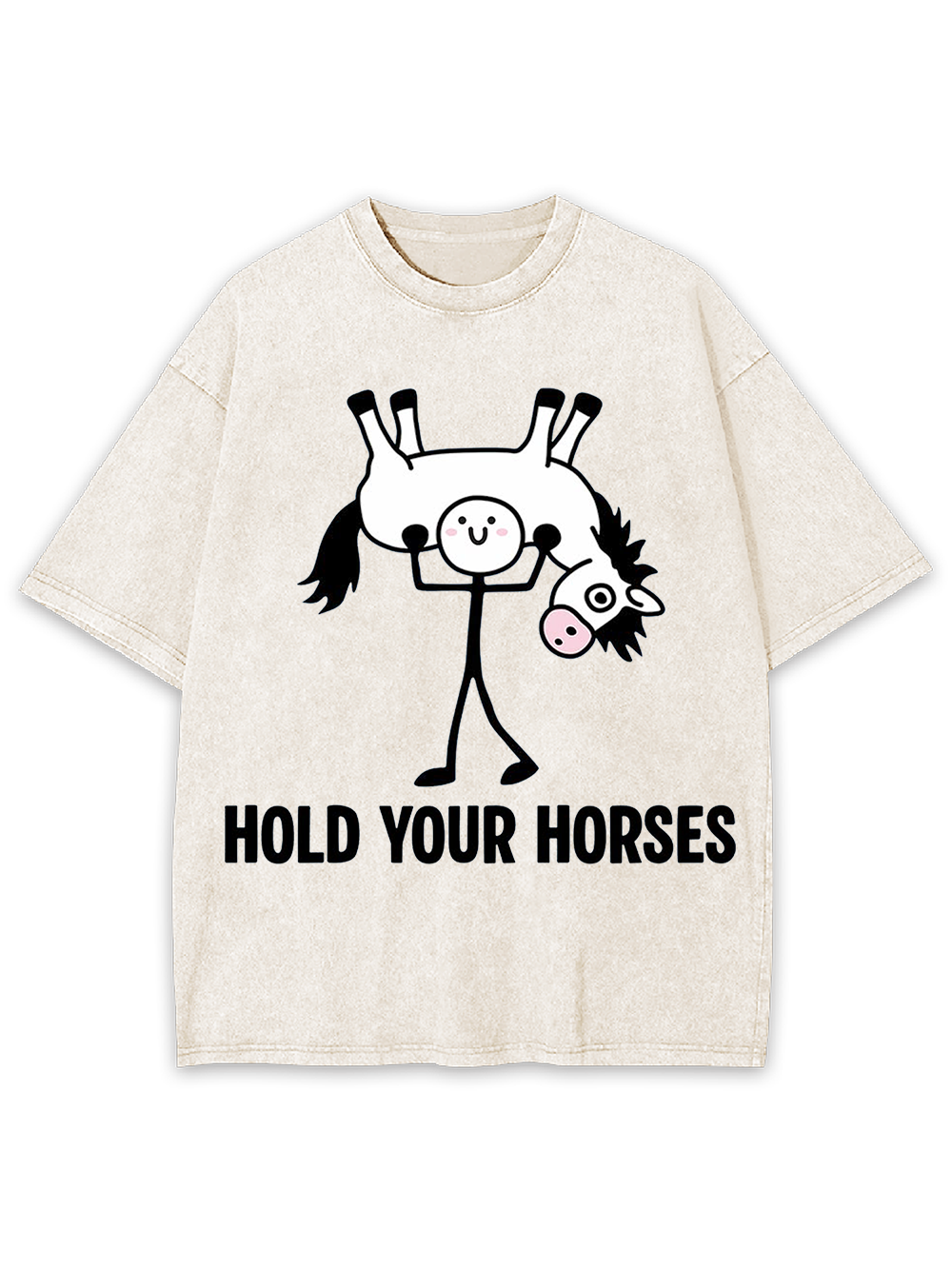 HOLD YOUR HORSES Washed Tshirt
