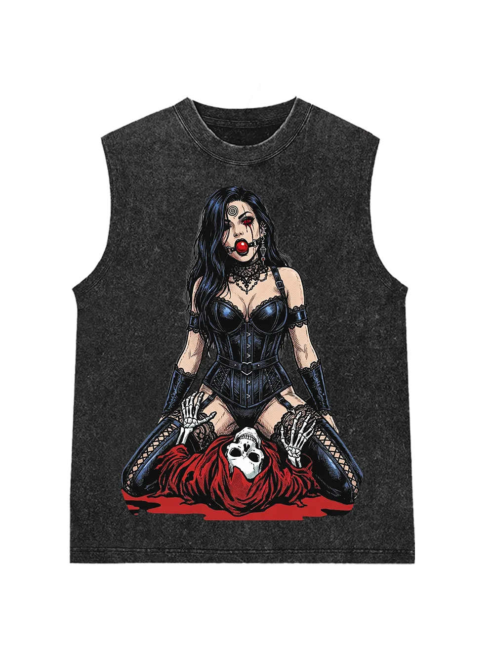 Red-eyed seductress Washed Tank Top