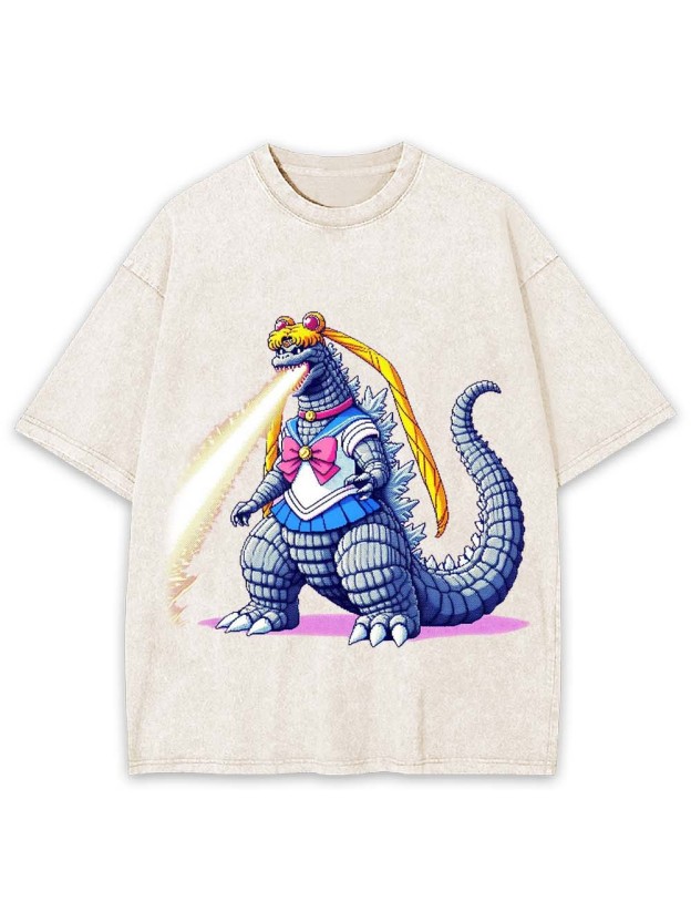 Sailor Godzilla Washed Tshirt