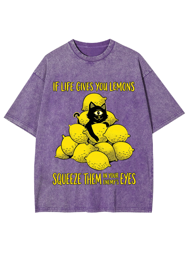 SQUEEZE THEM IN YOUR ENEMY’S EYES Washed Tshirt