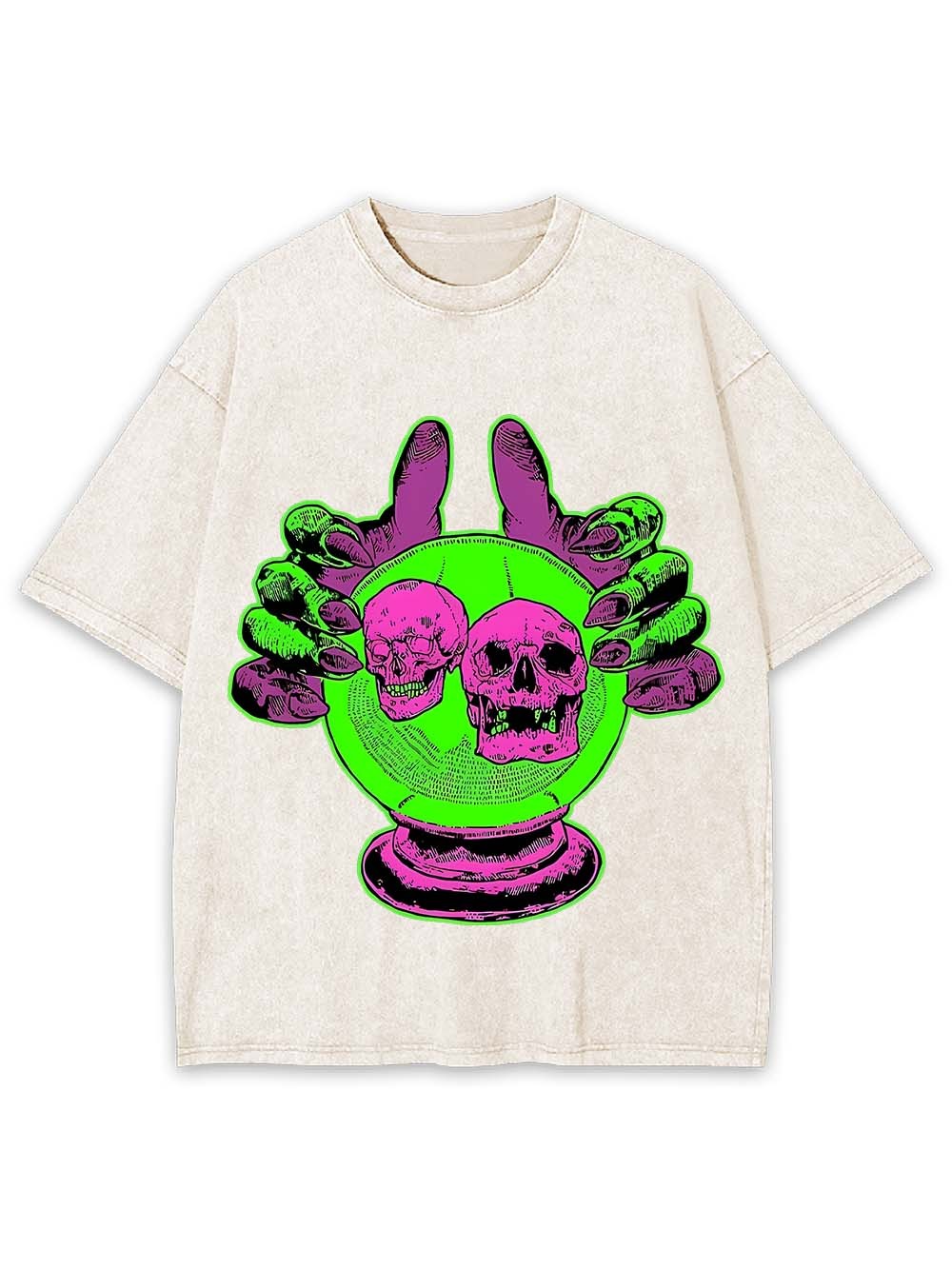 OMEN OF THE SKULLS WASHED TSHIRT