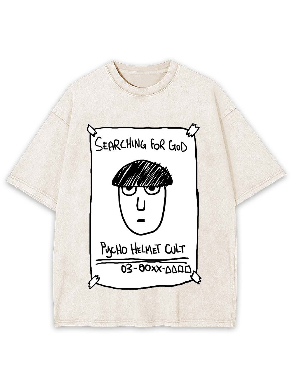 Psycho Helmet Cult Washed Tshirt