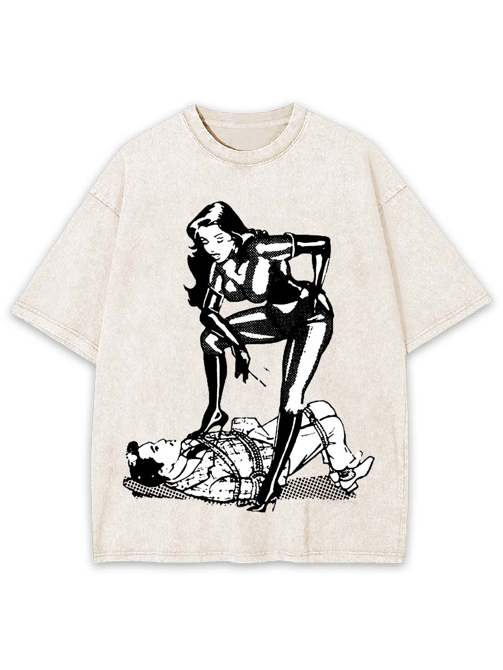 Dominance in Contrast Washed Tshirt