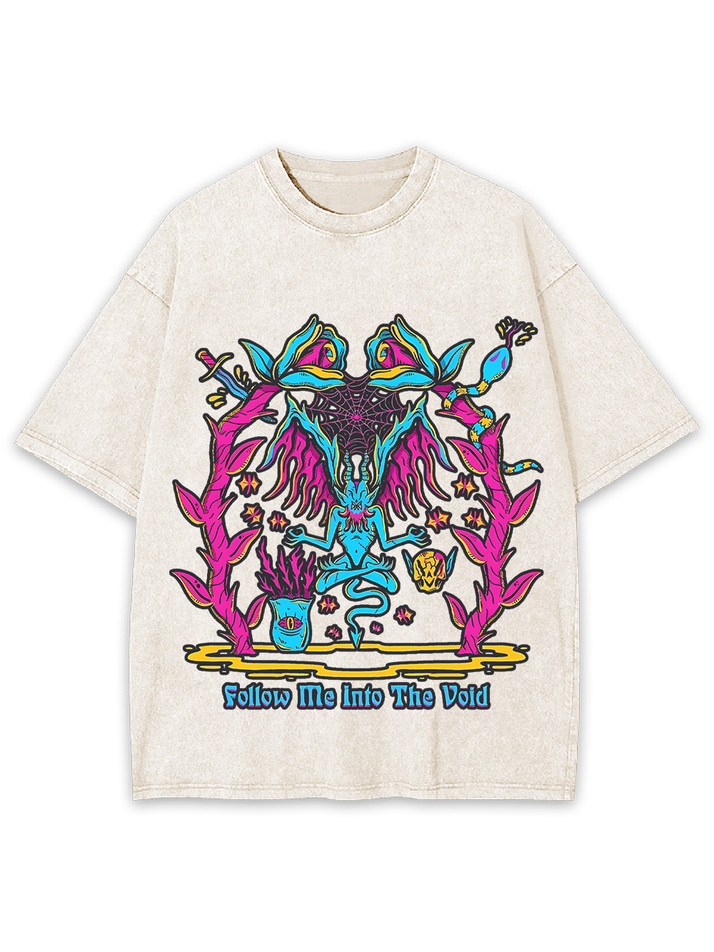 FOLLOW ME INTO THE VOID WASHED TSHIRT