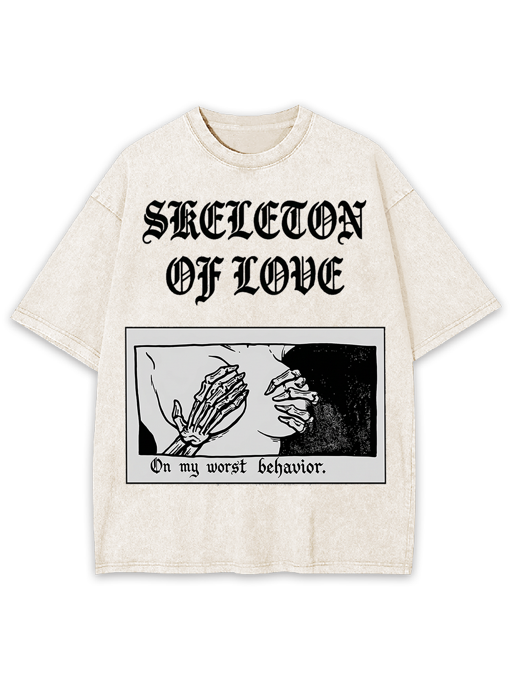 Skeleton of Love Washed Tshirt