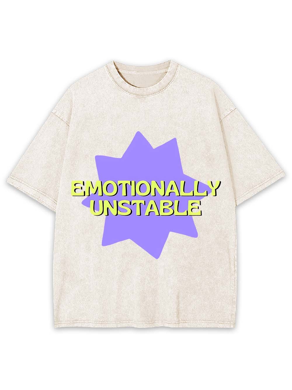 Emotionally Unstable Washed Tshirt