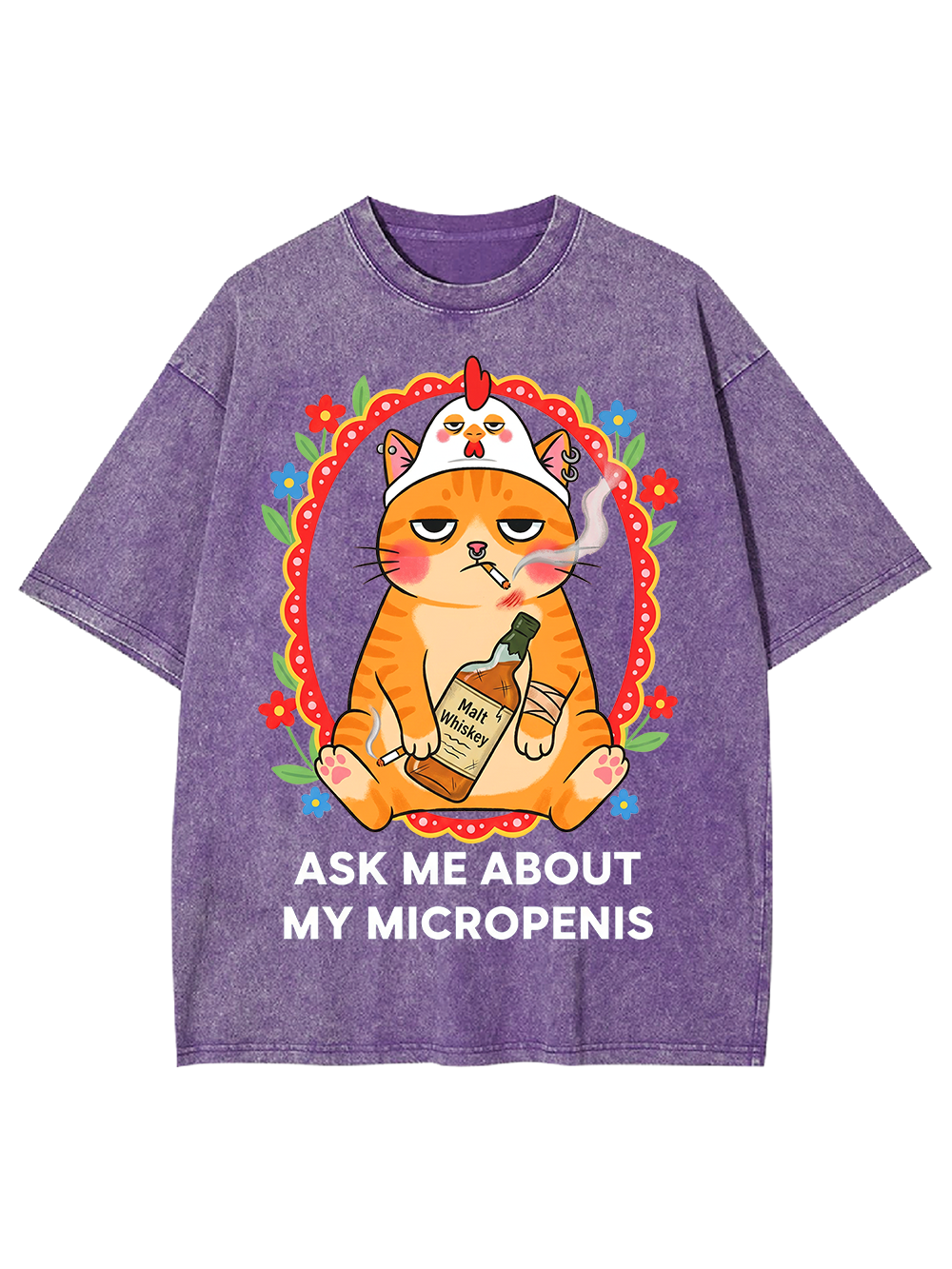 ASK ME ABOUT MY MICROPENIS WASHED TSHIRT