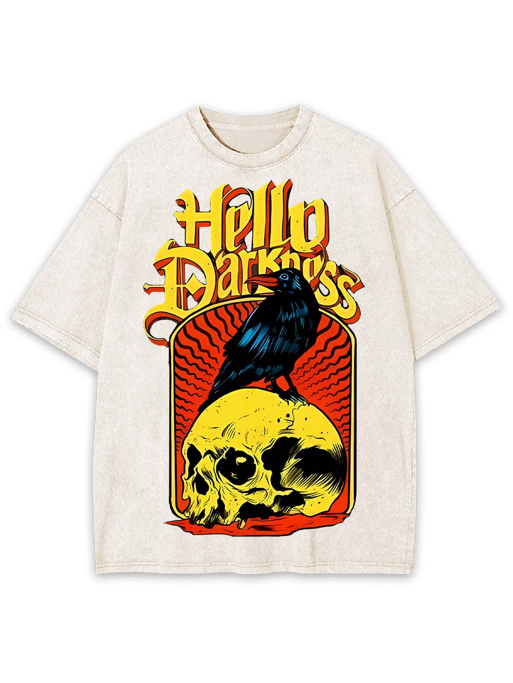 HELLO DARKNESS WASHED TSHIRT