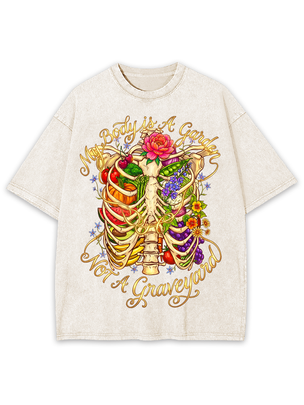MY BODY IS A GARDEN WASHED TSHIRT