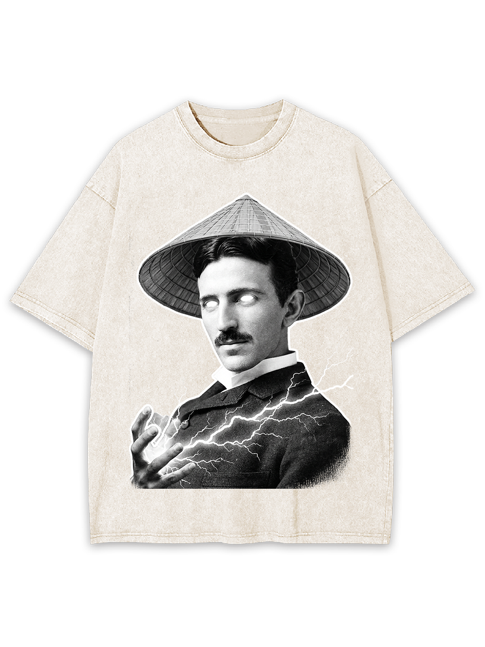 ELECTRIC MYSTIC IN CONICAL HAT WASHED TSHIRT