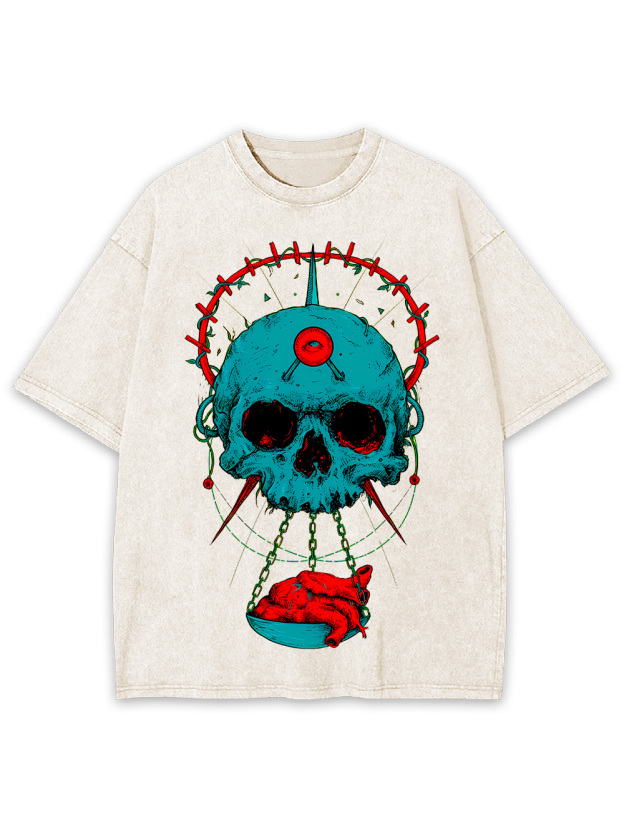 HEART OF THE SKULL WASHED TSHIRT