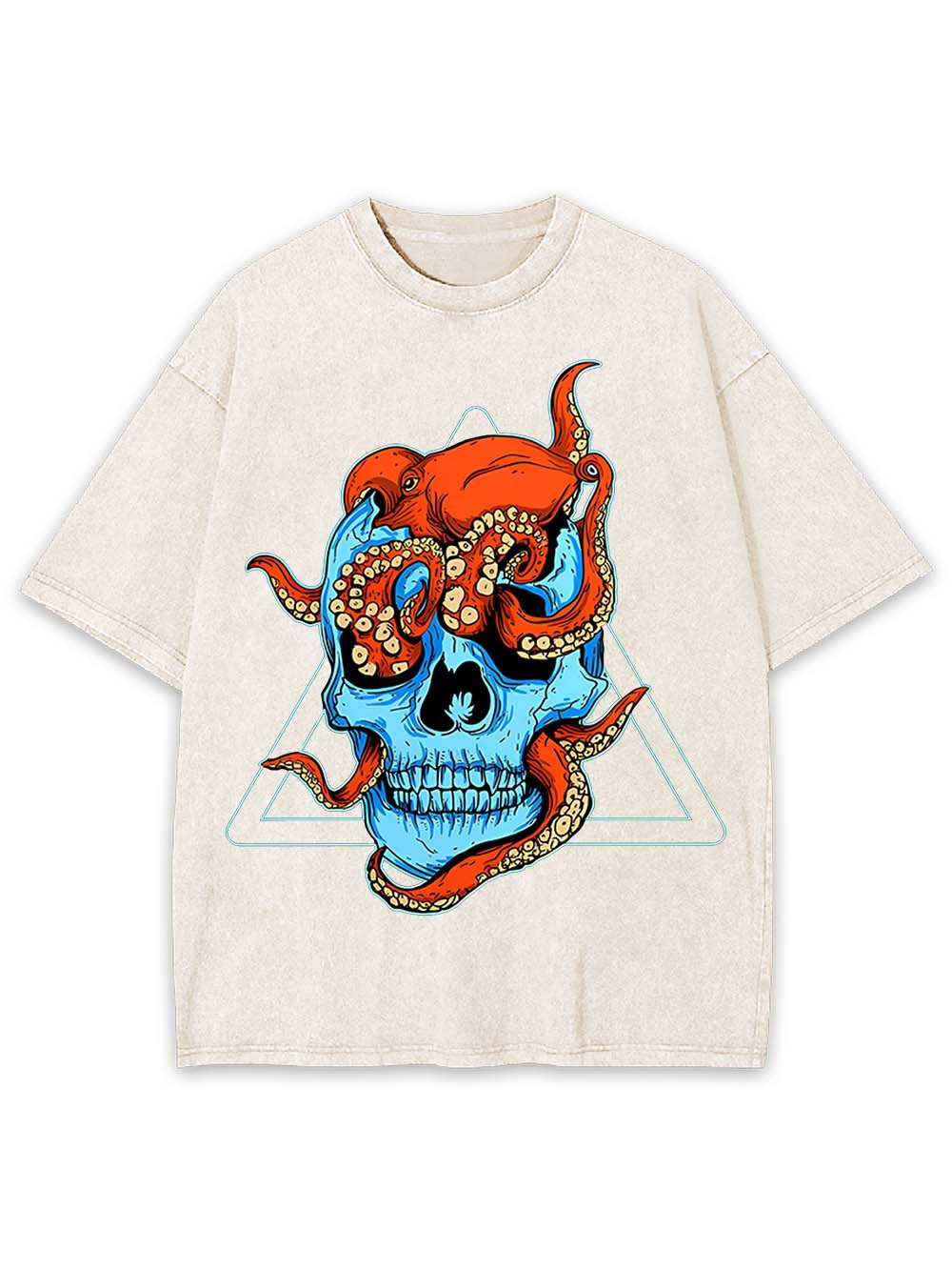 Tentacled Skull Washed Tshirt