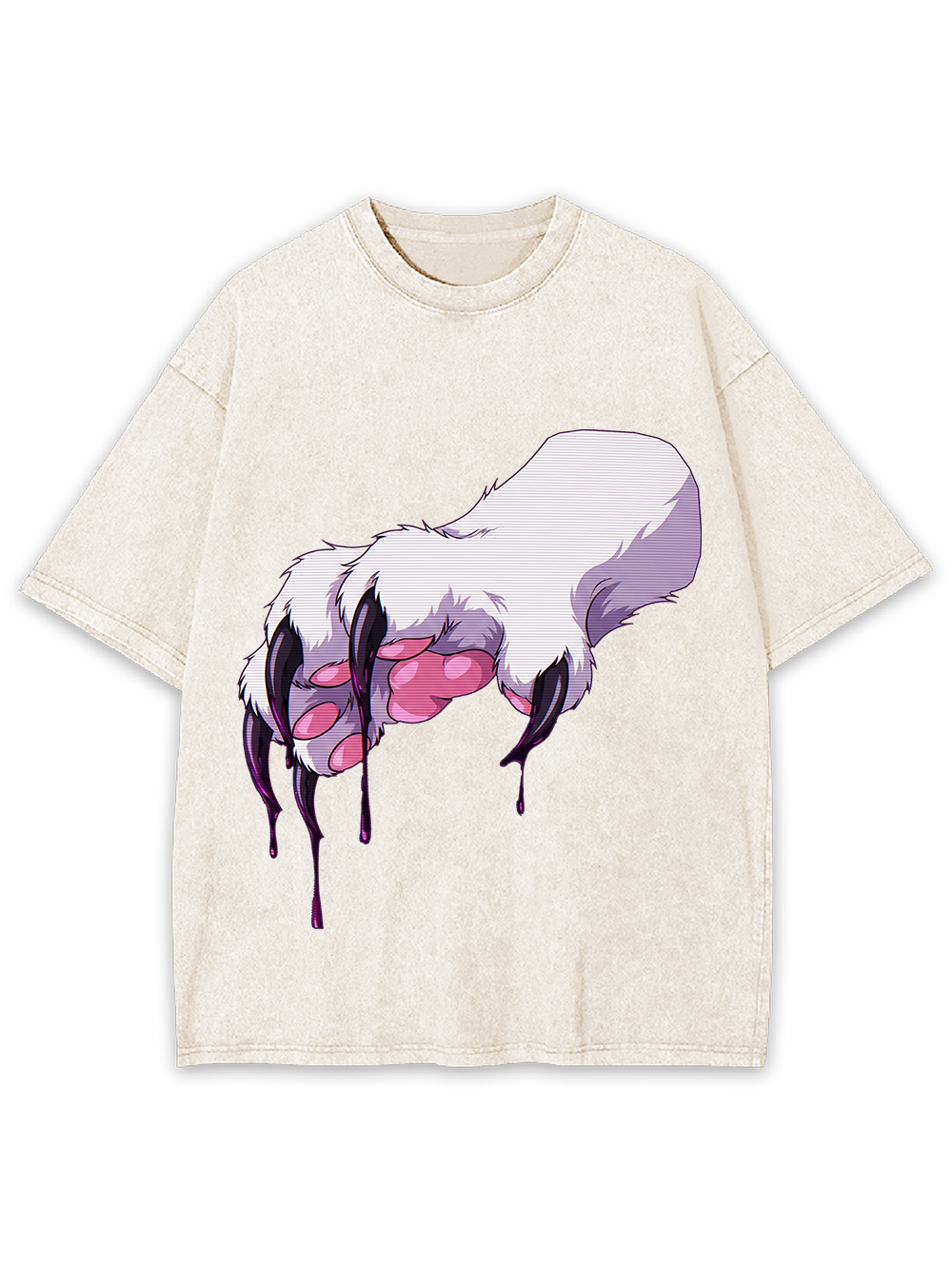 VAMPIRE KITTY CLAW WASHED TSHIRT