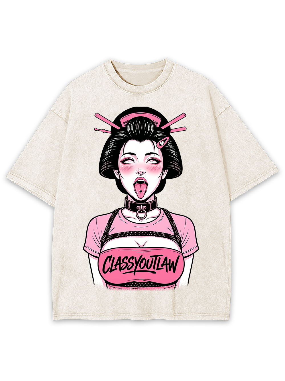 CLASSY OUTLAW GEISHA WASHED TSHIRT