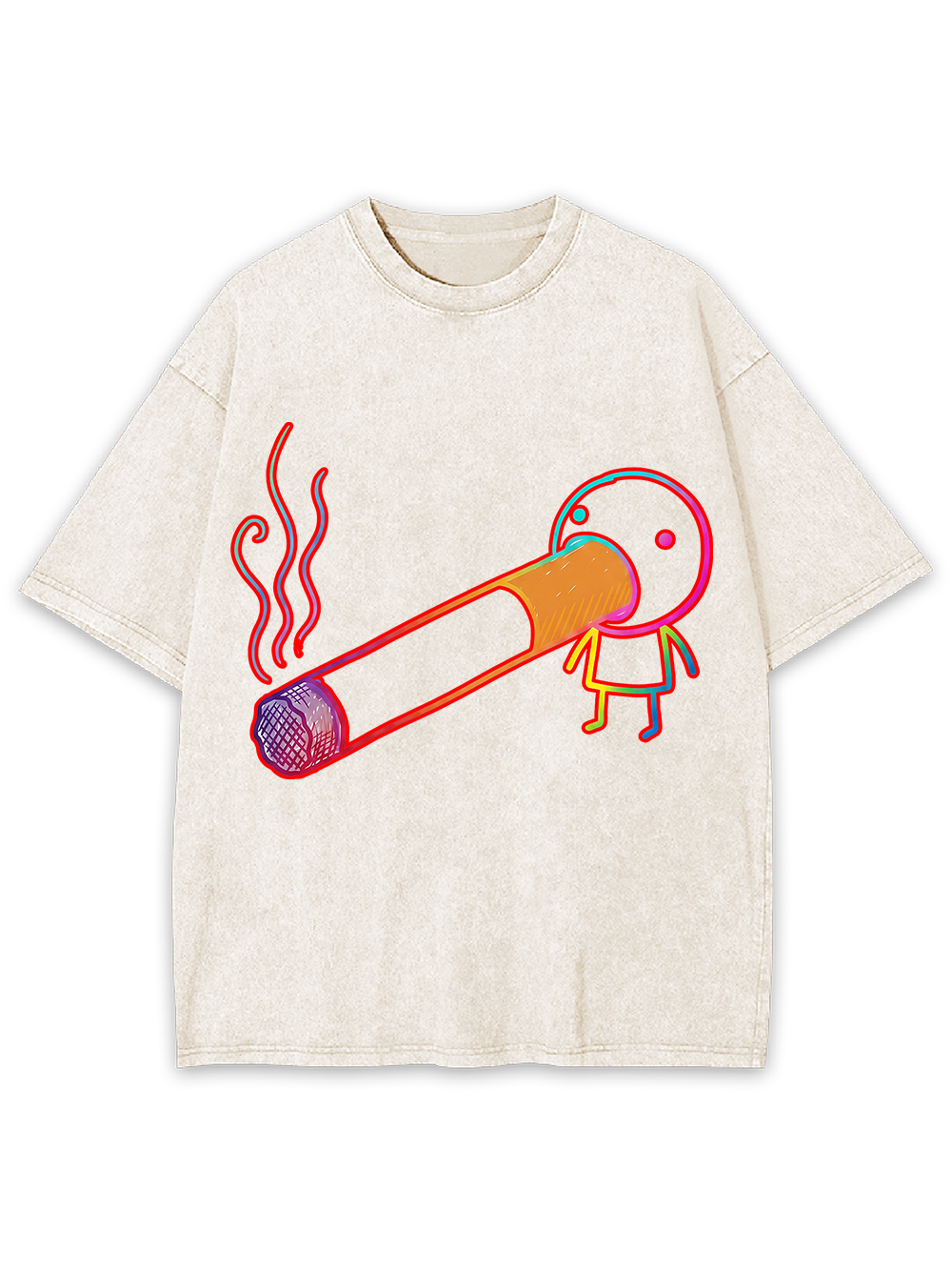 SMOKING HEAD WASHED TSHIRT