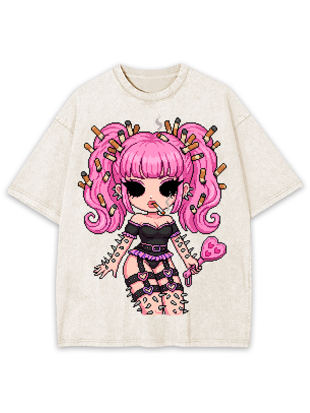 PUNK PINK DOLL WASHED TSHIRT