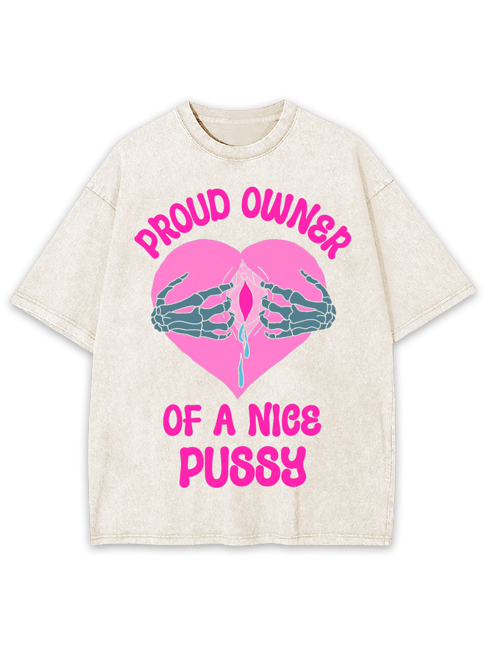 PROUD OWNER OF A NICE PUSSY WASHED TSHIRT