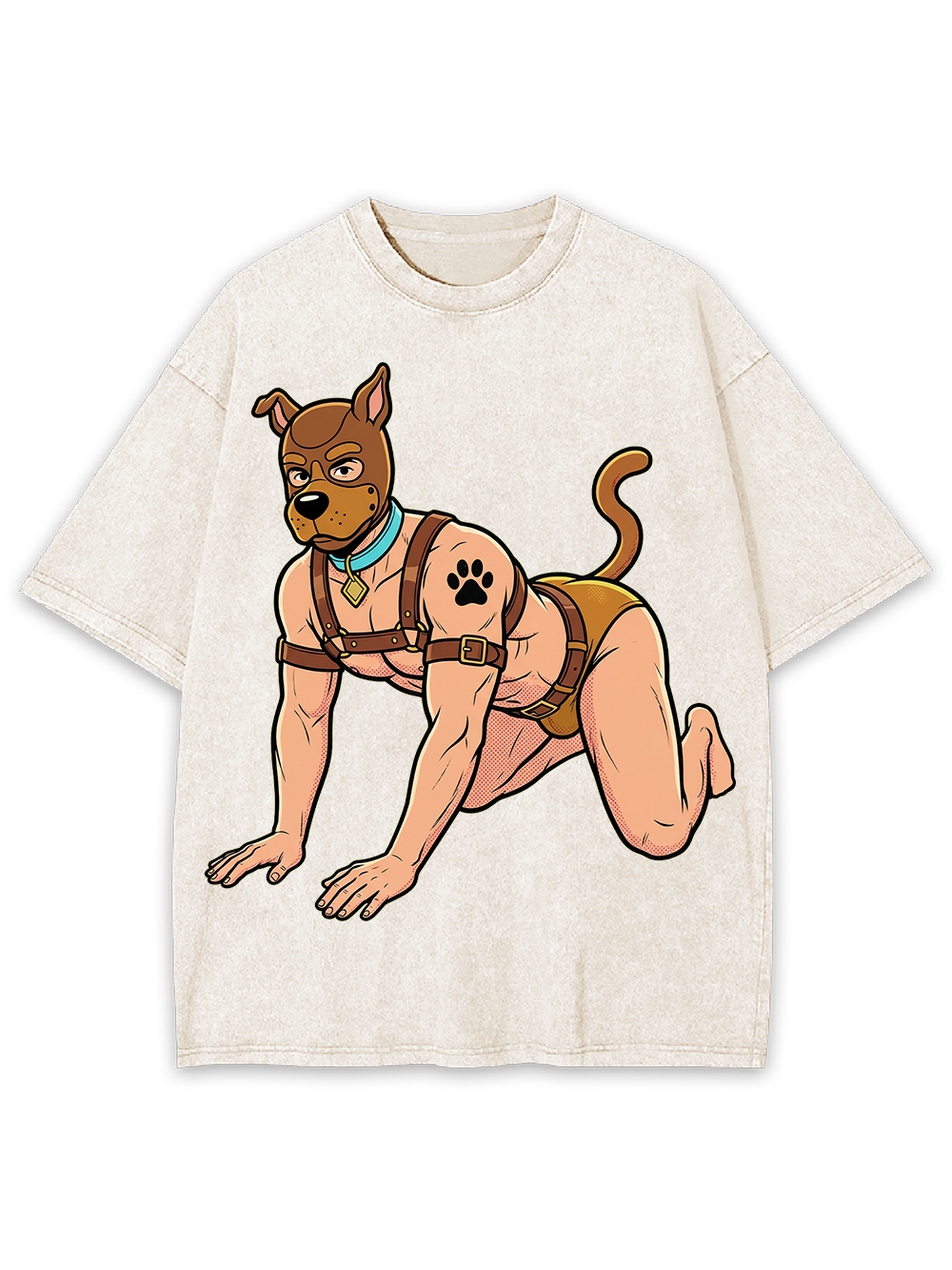 HUMAN PUP PLAY WASHED TSHIRT