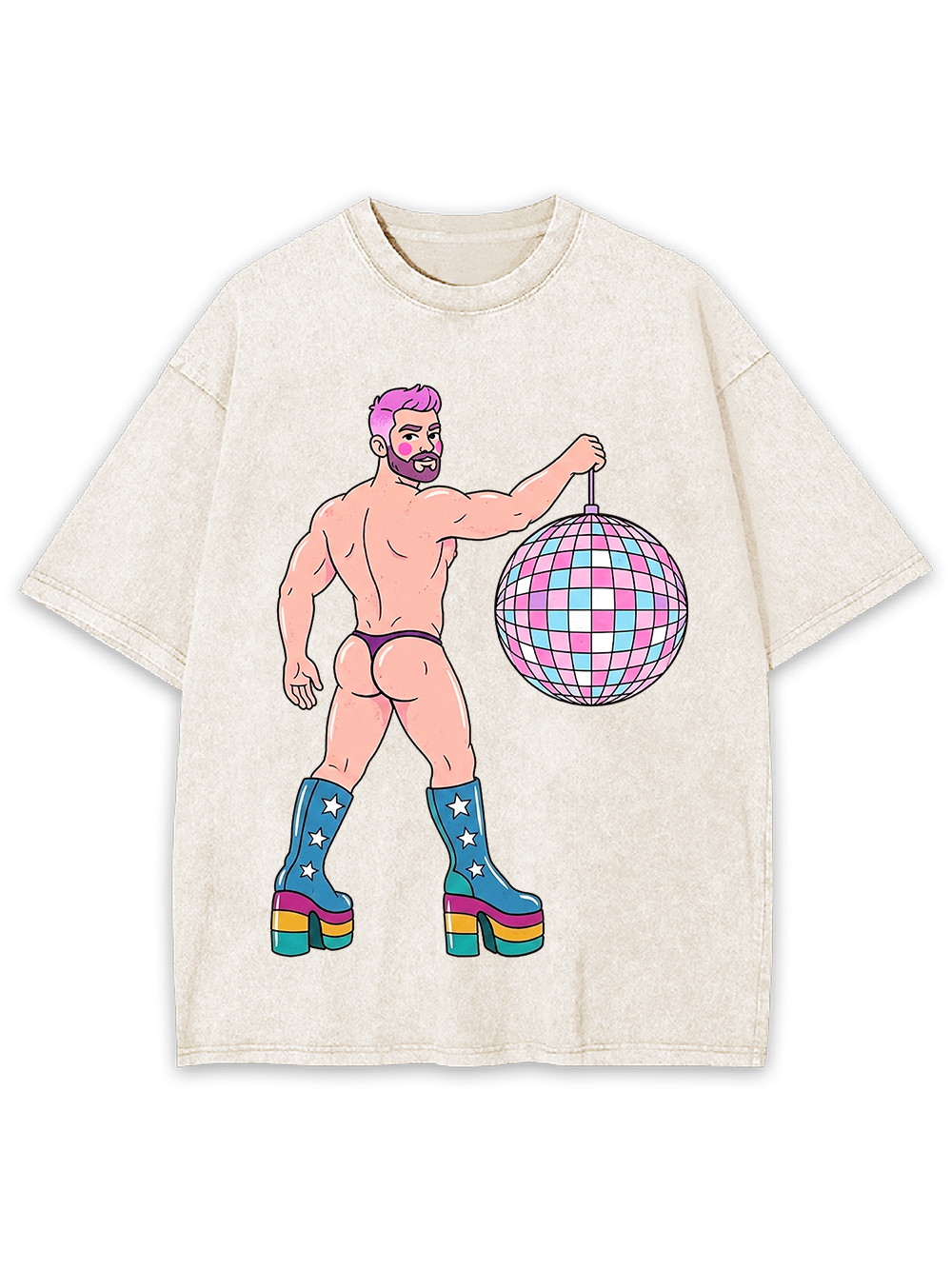DISCO DIVA DUDE WASHED TSHIRT