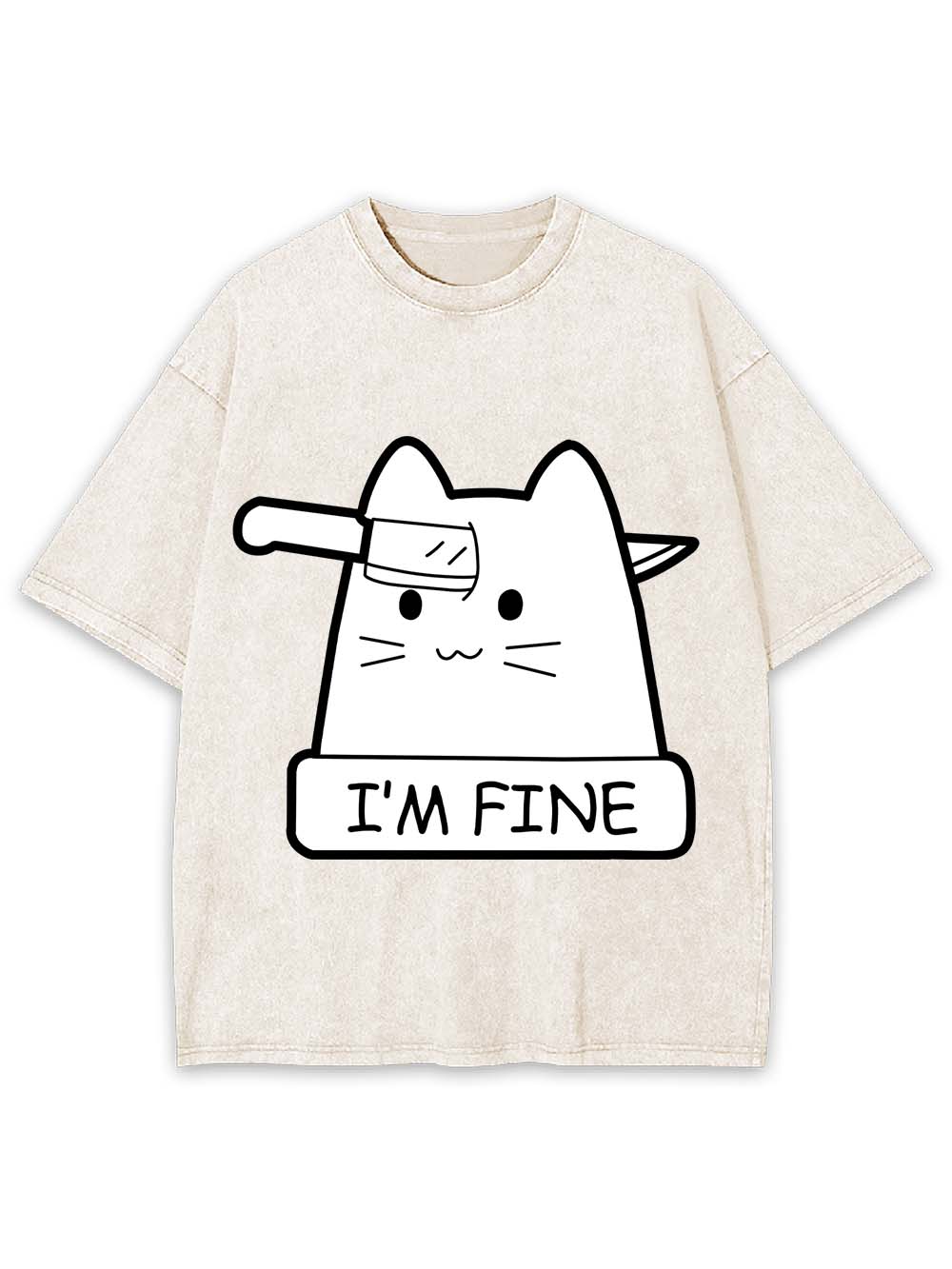 I'm Fine Washed Tshirt