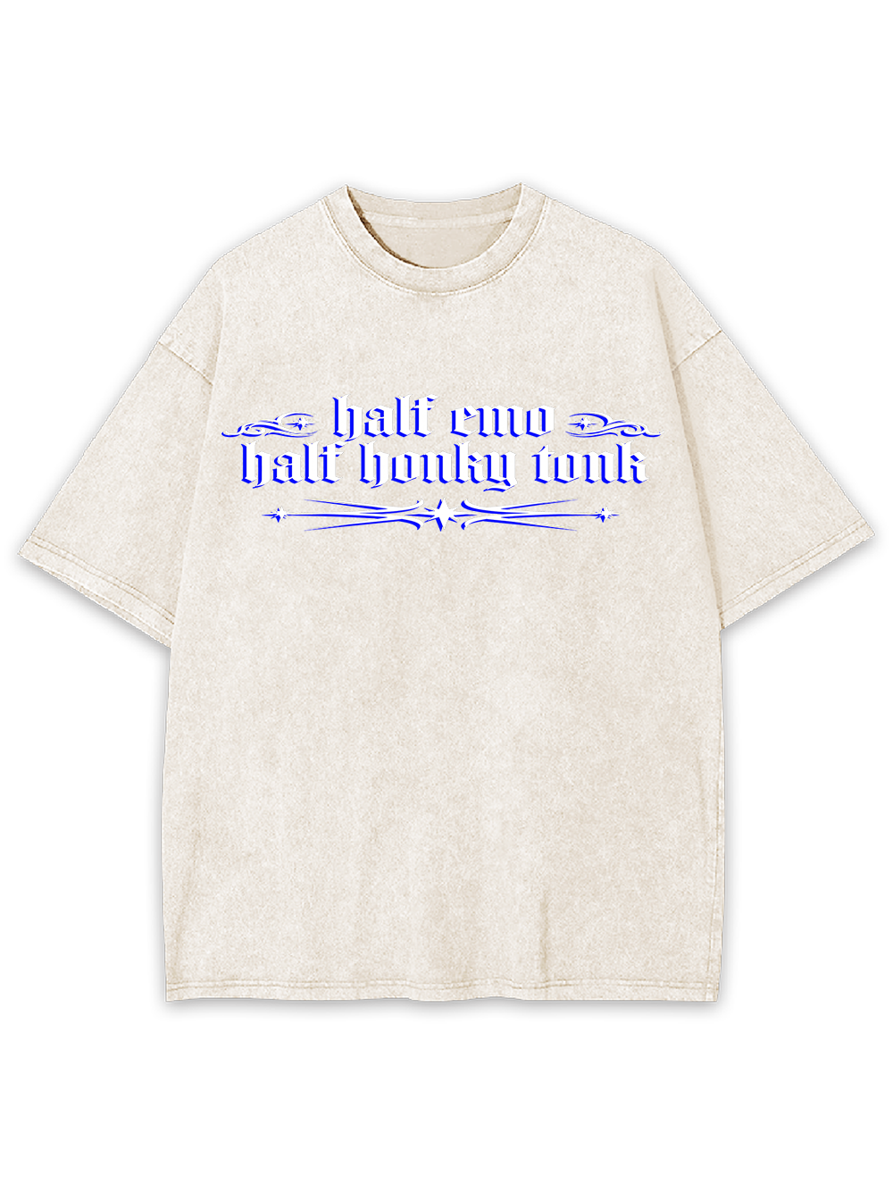 HALF EMO HALF HONKY TONK WASHED TSHIRT