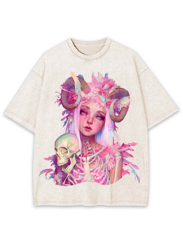 Ethereal Gothic Beauty Washed Tshirt