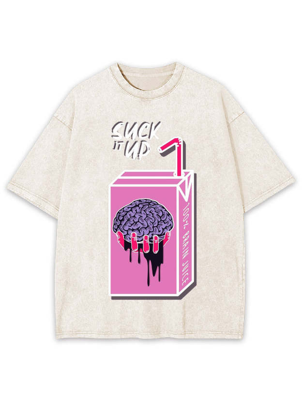 Suck It Up Washed Tshirt