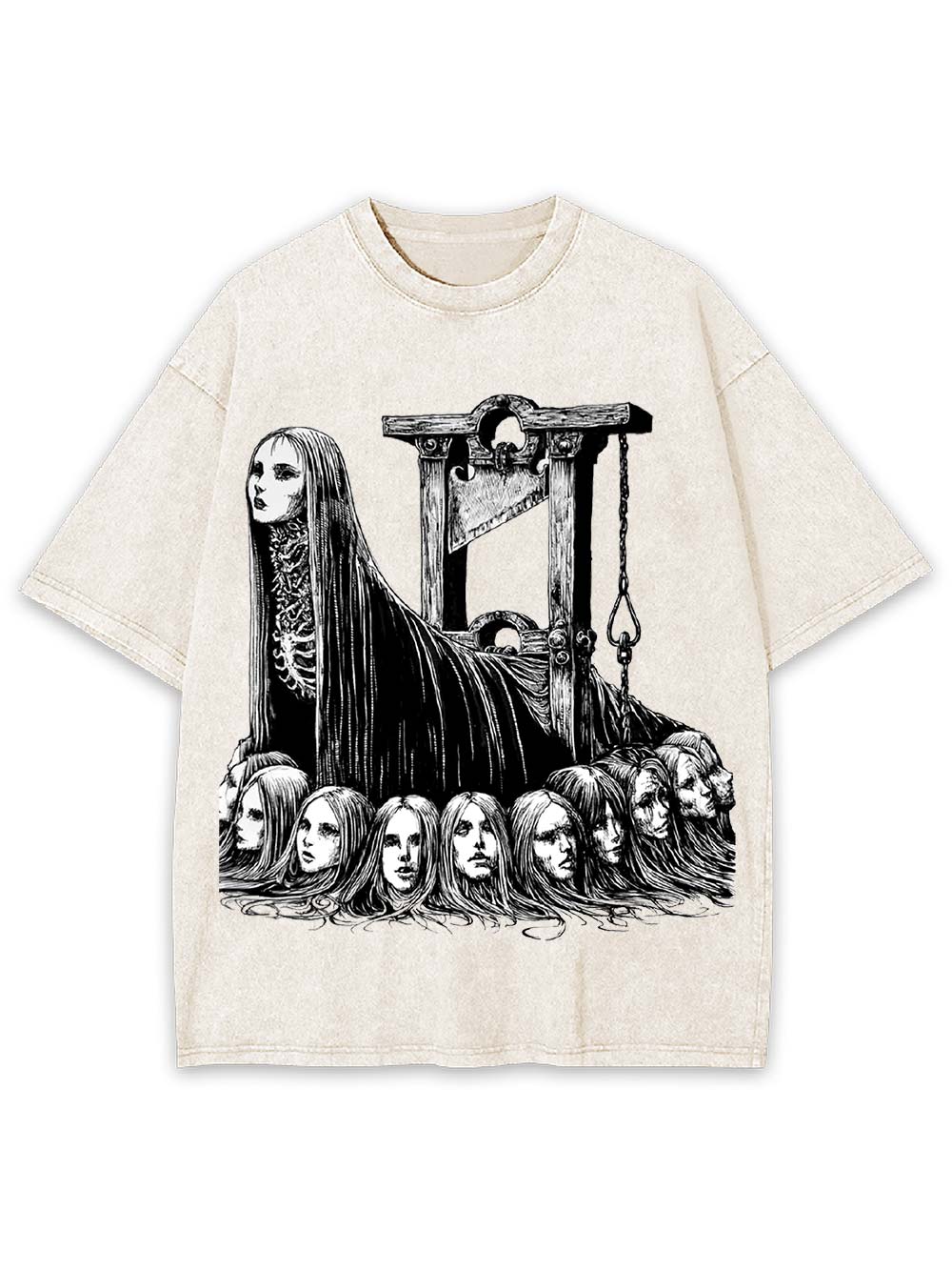 Guillotine Goddess Washed Tshirt