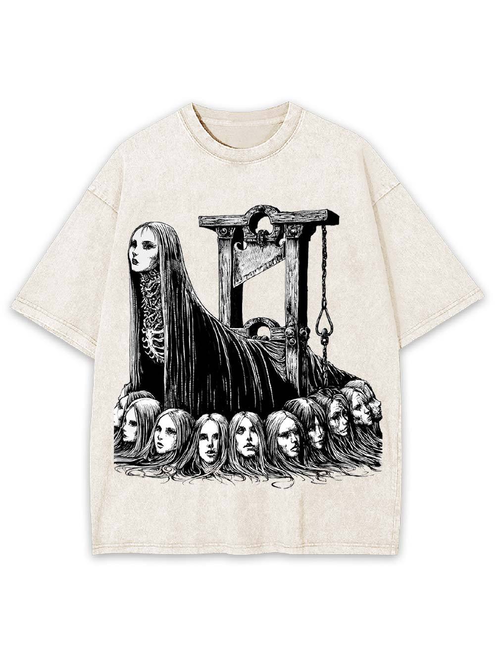 Guillotine Goddess Washed Tshirt