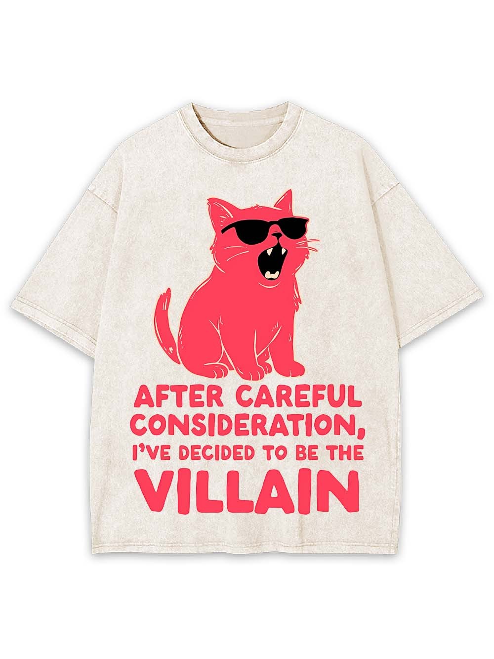 Decided to Be the Villain Washed Tshirt