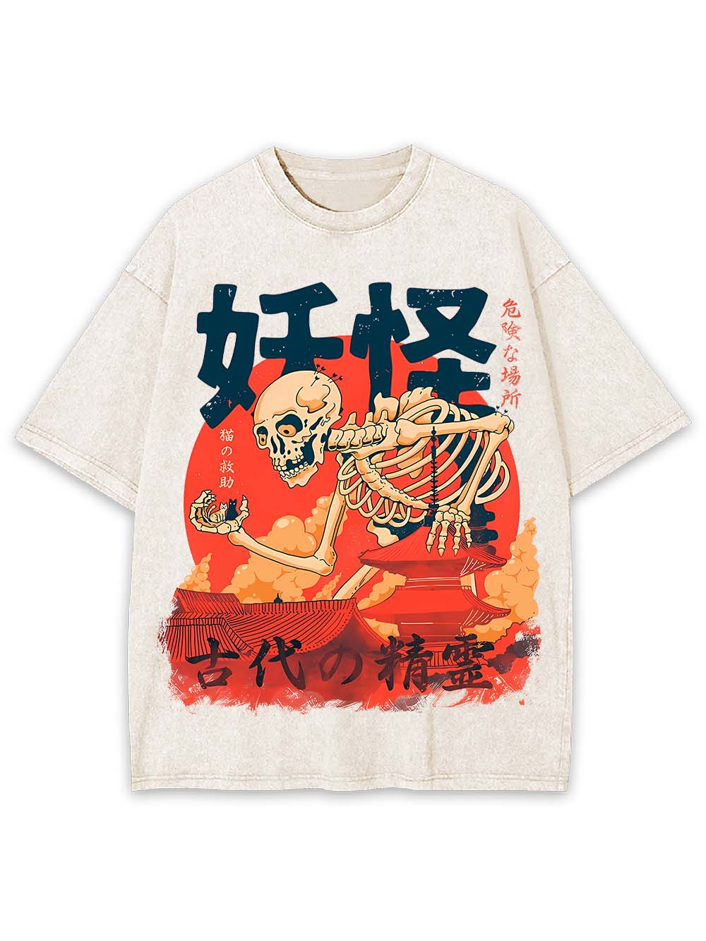 ANCIENT SPIRIT OF THE YOKAI WASHED TSHIRT