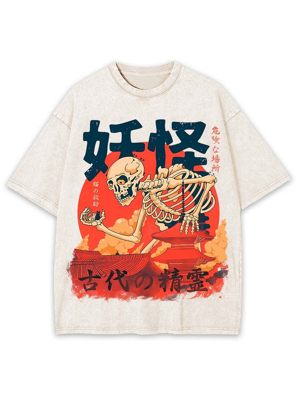 ANCIENT SPIRIT OF THE YOKAI WASHED TSHIRT