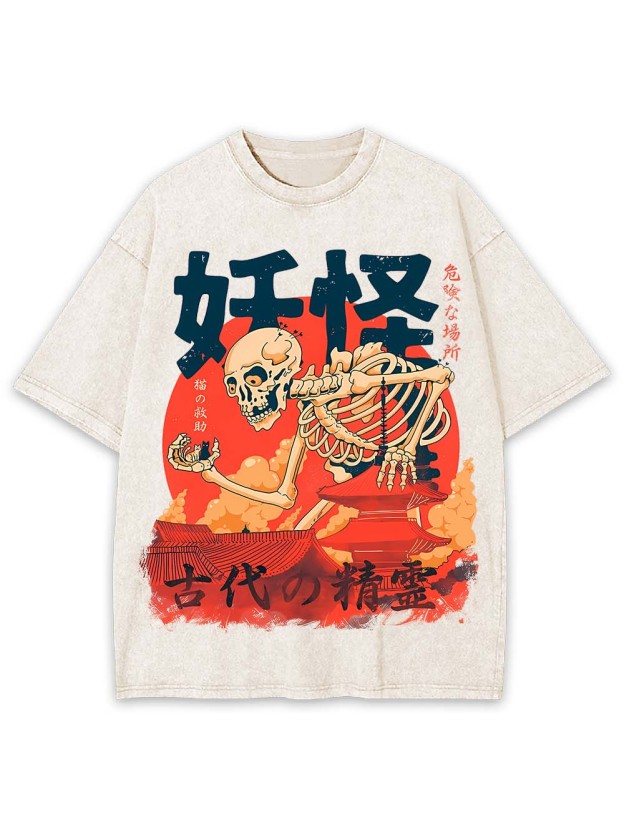 ANCIENT SPIRIT OF THE YOKAI WASHED TSHIRT