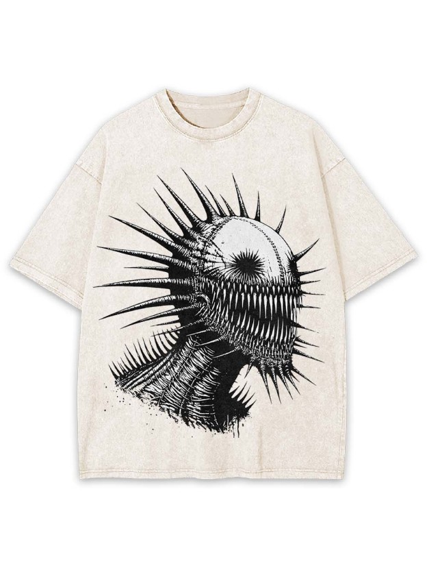 Spiked Nightmare Washed Tshirt