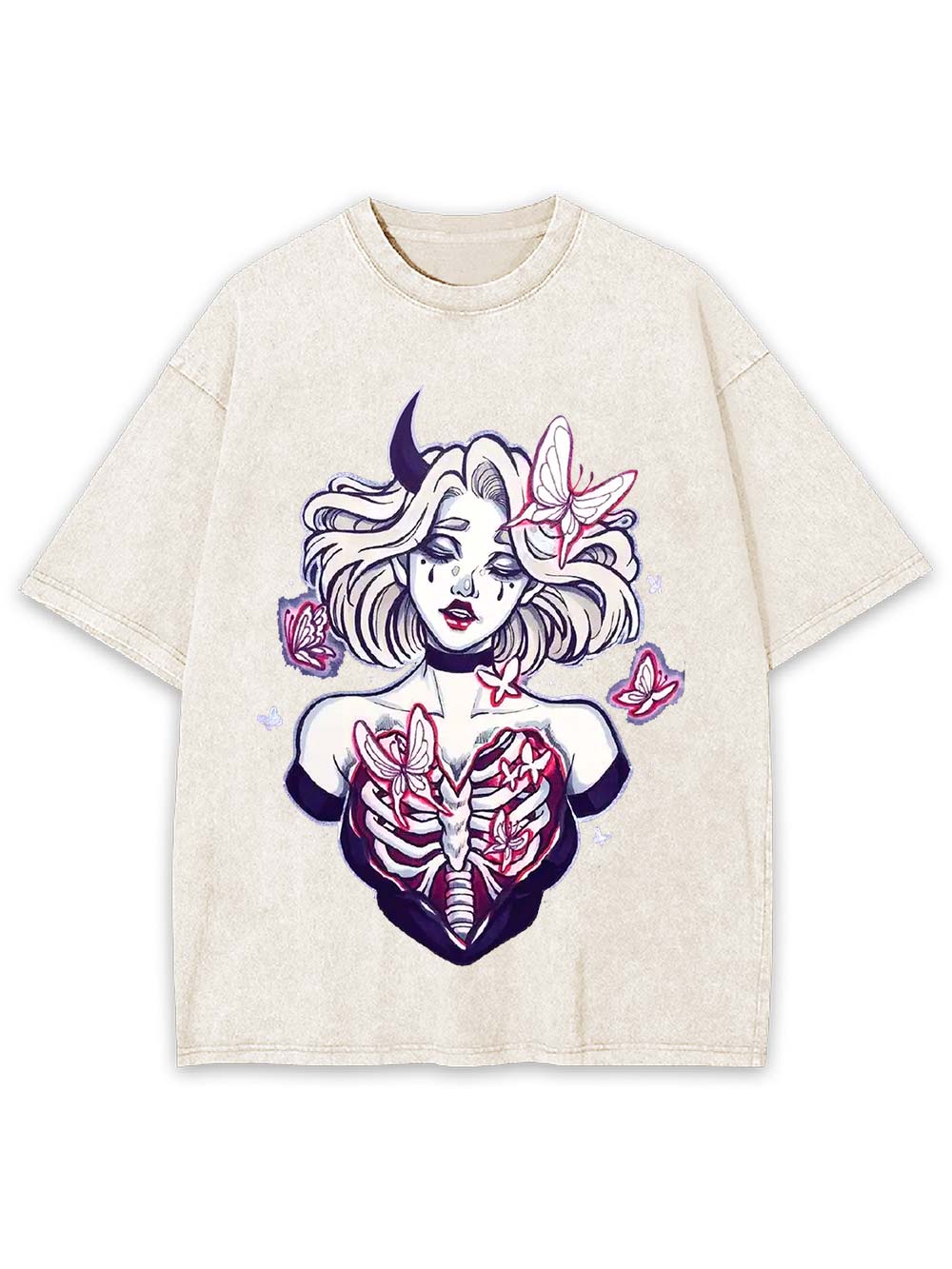 Butterfly Soul Unveiled Washed Tshirt