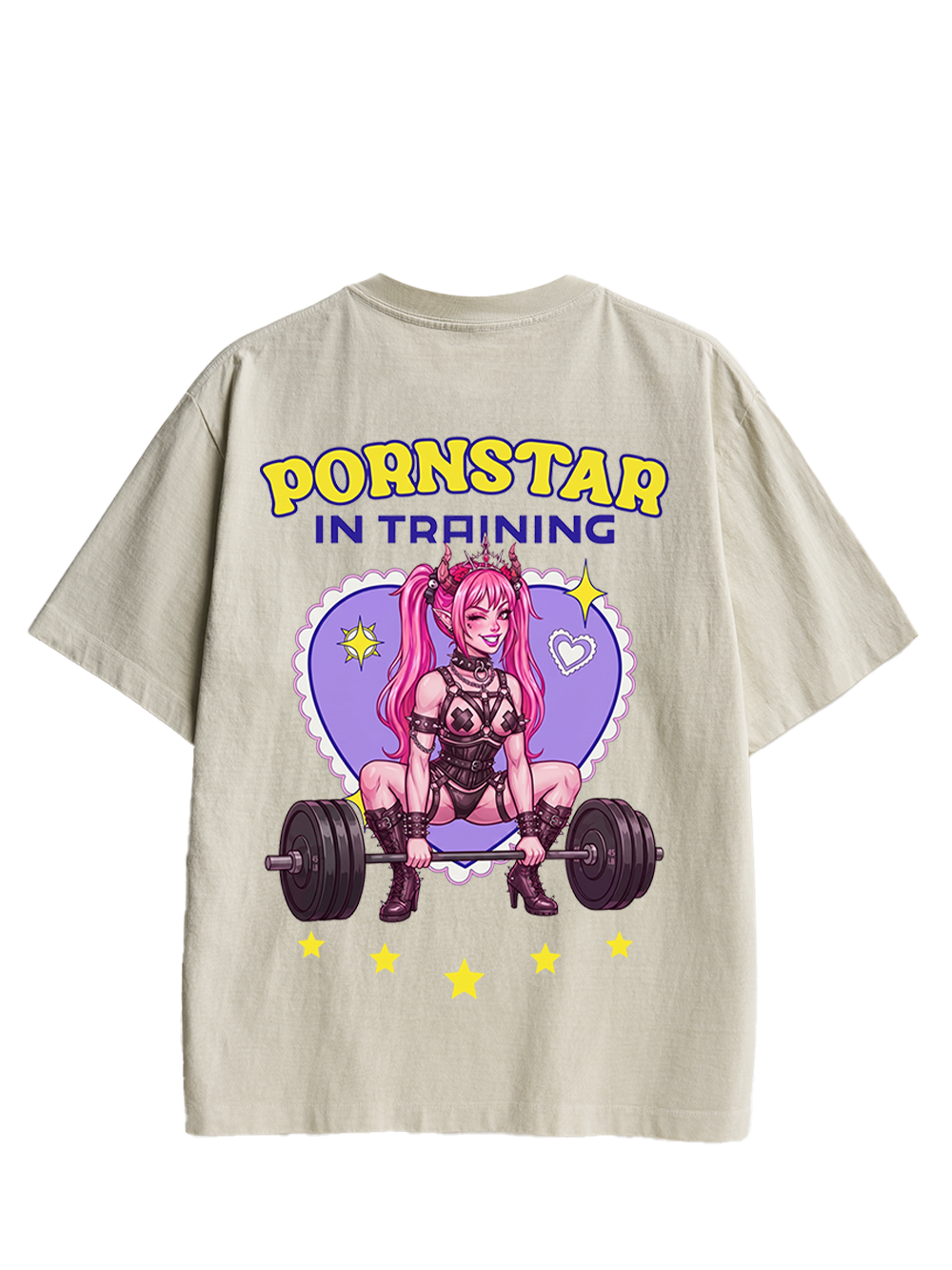 PORNSTAR IN TRAINING AAA DOUBLE SIDED PRINT WASHED TSHIRT