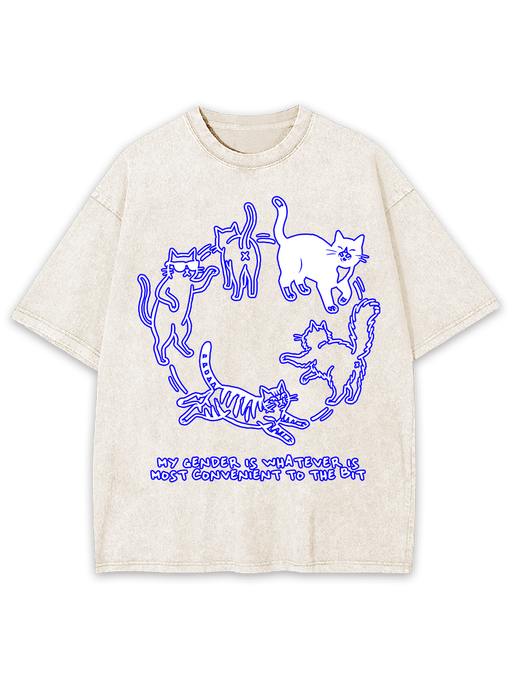 MY GENDER IS WHATEVER IS MOST CONVENIENT TO THE BIT AAA WASHED TSHIRT
