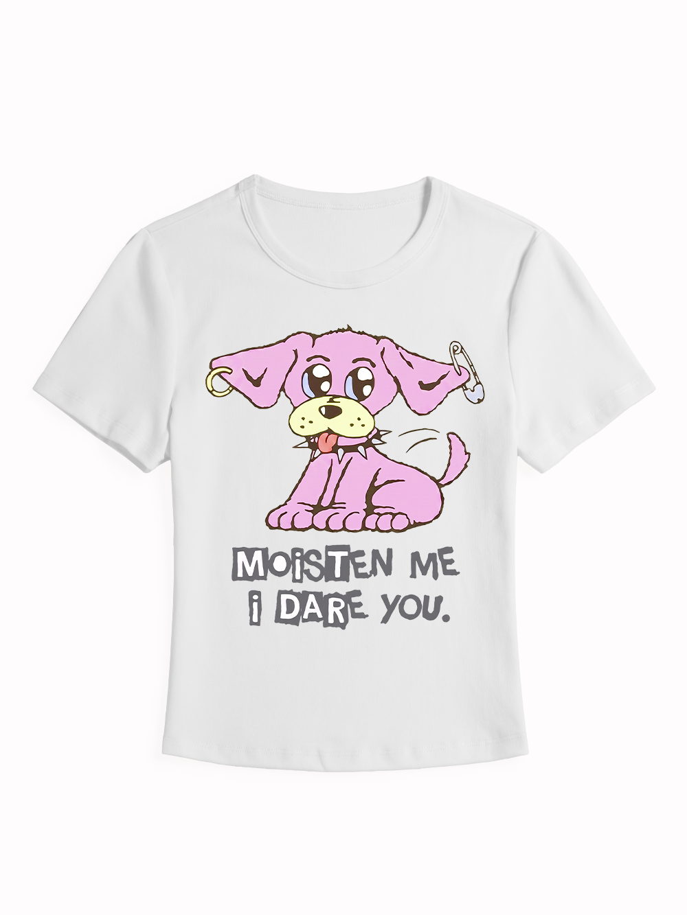 MOISTEN ME I DARE YOU BABY TEE