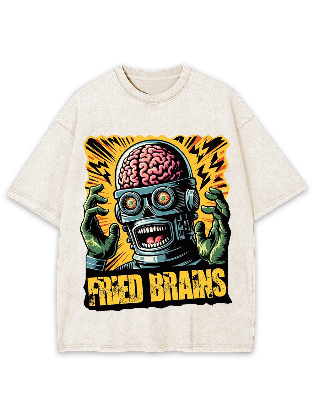 FRIED BRAINS WASHED TSHIRT