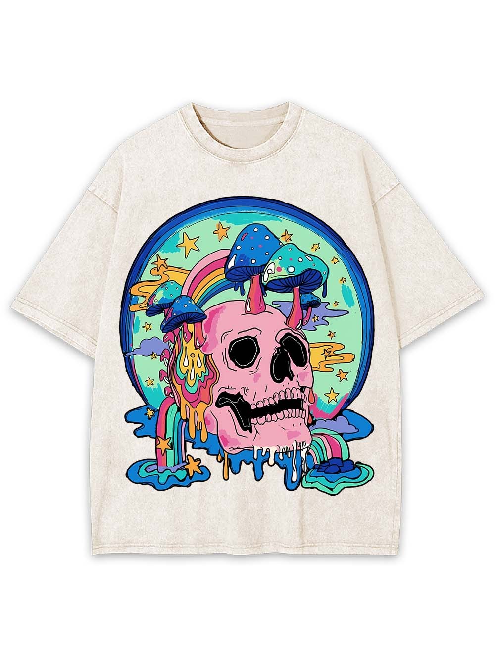 MUSHROOM DREAMSCAPE WASHED TSHIRT