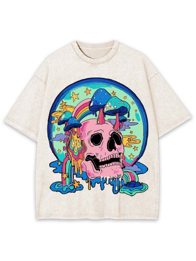 MUSHROOM DREAMSCAPE WASHED TSHIRT