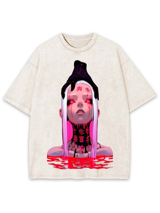 Crimson Curse Washed Tshirt